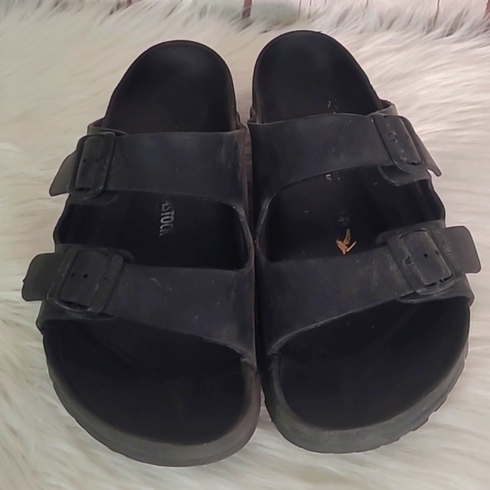 Birkenstock Gizeh Essentials Sandal Black Mens Size 45 / US 12 290 NEEDS REPAIR - Picture 7 of 16